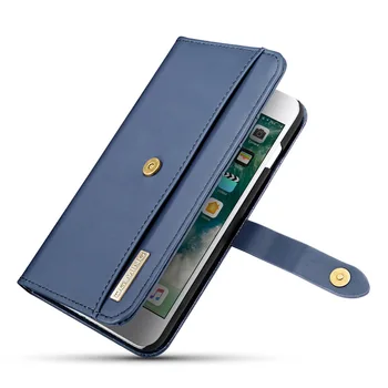 Klasická Peňaženka Flip puzdro pre iPhone 6 S 6 7 8 Plus Silikónový Kryt Kožené Sloty pre Karty Držiteľ Telefón puzdro pre iPhone X XS Max XR