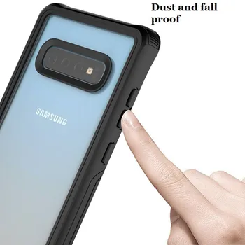 Pre Samsung Galaxy s rezacím zariadením S10 Lite Silný Hybridný Tvrdý Shockproof Brnenie obal pre SAMSUNG S9 S8 Plus Bulit-v Screen Protector Kryt