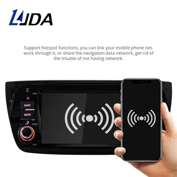 LJDA Android 10 Auto Multimediálny Prehrávač Pre FIAT DOBLO 2010-2016 1 Din autorádia GPS Navigácie Stereo 4G+64 G Octa Jadier WIFI DSP