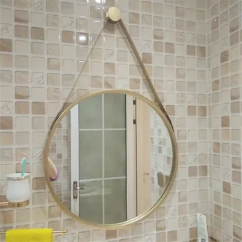 Nordic závesné Dekoratívne Zrkadlo na Stenu Kúpeľňa Dekoratívne Zrkadlo Nástenné Zrkadlá Wc Okrúhle Nástenné Zrkadlá na Doma