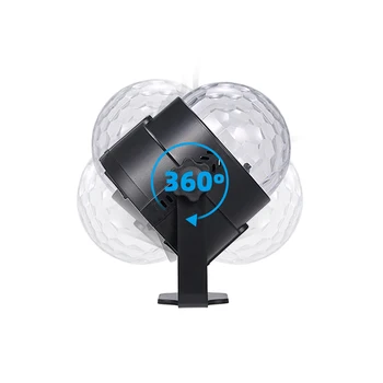 Led Fáze Disco Ball Mini Lampa RGB DJ Lampa Automatický Zvuk Aktivácia Disko Sále Strobo Efekt Laserový Projektor Strana Svetla