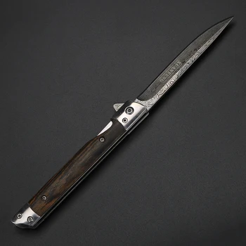 XUANFENG Mini Skladací Nôž Prenosné Vysokú Tvrdosť Ocele Vreckový Nôž Camping Lov Prežitie Malé Nože s Kožený Plášť