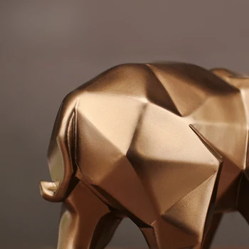 2019 Moderné Abstraktné Zlatá Socha Slona Živice Ornament Domáce Dekorácie Doplnky, Darčeky pre Slon Sôch Zvierat Plavidlá