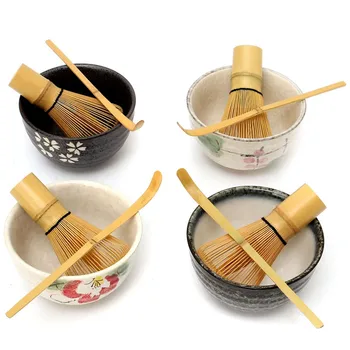 Elegantné Tradičné Matcha Giftset Prírodného Bambusu Matcha Metla, Lopatka Ceremic Matcha miske rozšľaháme držiteľ Japonský čaj Matcha Sady
