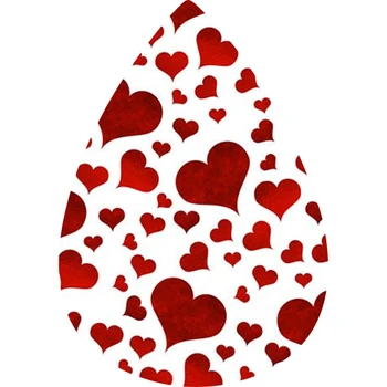 Veľkoobchod Valentína PU Kožené Láska Náušnice Vrstvený Lesk Milú, Náušnice Valentín Dary