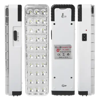 30LED Multi-function Núdzové Svetlo Nabíjateľná LED Bezpečnostné Lampy 2 Režim Pre domáci Tábor Vonkajšie
