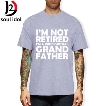 D2 Nie som na Dôchodku som Profesionálny Děda Nápad Dedko Darček Nový Dizajn Tričko Krátky Rukáv Bavlnené Tričká Camisetas