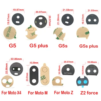 20pcs, Späť Zadné Pre Motorola Moto E4 E6 G4 G5 G5s G6 G7 G8 E7 Hrať Plus Energie X4 Fotoaparát Sklo Objektívu Kruhu Kryt S Adhensive