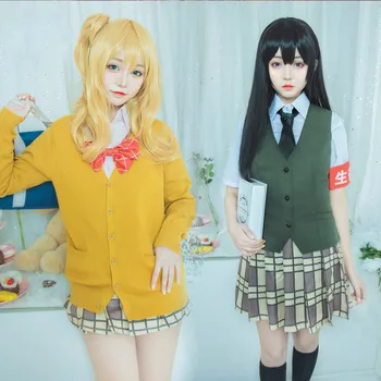 DUOUPA COS Anime Citrusové Cosplay Kostým Aihara Yuzu / Aihara Mei Jednotné Oblečenie Kravata Tričko Sukne Vesta / Sveter Pančuchy