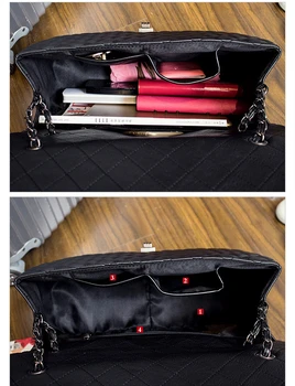 Módna značka tašky pre ženy Prešívané Kožené kabelky Ženy Reťazca brašňa Luxusné dizajnér Cestovné tote tašky Bolsa Feminina