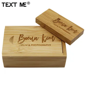TEXT MI dreva 5 farbe ako farba drevené+box Osobné LOGO usb flash disk 4 GB 8 GB 16 GB 32 GB, 64 GB usb 2.0 fotografie darček