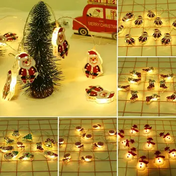 Snehuliak Vianočné LED Svetlo šťastné a Veselé Vianoce, Výzdoba pre Hom Santa Claus Ozdoby na Vianočné stromčeky Vianočné Navidad Natal Nový Rok 2021