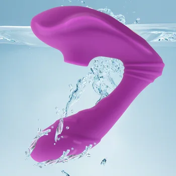 Dvojité Vibračná Vagína Sania Vibrátor Klitorisu Pošvy G mieste Stimulácia Sexuálne Hračky pre Ženy, Bradavky Bulík 10 Rýchlosť