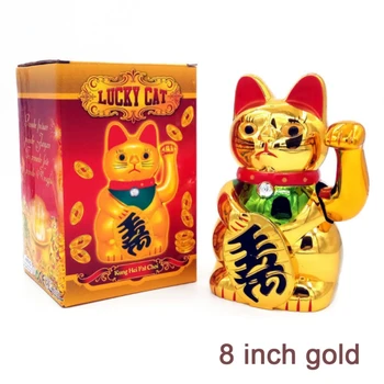 1 Ks Čínskych Šťastie, Bohatstvo Zlata Cute Cat Solárny Príjemné Fortune Mačka Šťastie Pre Domácich Auto Hotelovej Reštaurácii Decoratio Plavidlá