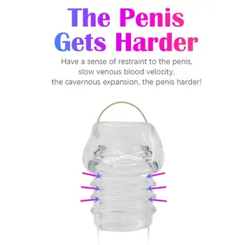 Sex Silikónové Produkty Na Zväčšenie Penisu Penis Klietky Oneskorená Ejakulácia Na Penis Muža Mravnosť Zariadenie Dospelých, Erotické, Sexuálne Hračky Pre Mužov