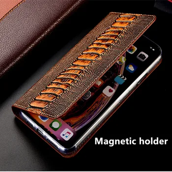 Pštrosie pravej kože telefón prípadoch stojan puzdro pre Umidigi S5 Pro/Umidigi S3 Pro telefón taška karty solt držiteľ coques etui