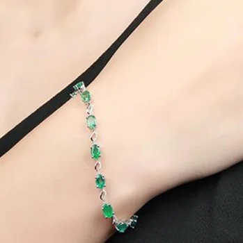 Móda Nádherné Umelé Zelený Zirkón Náramky pre Ženy Zapojenie Svadobné Šperky