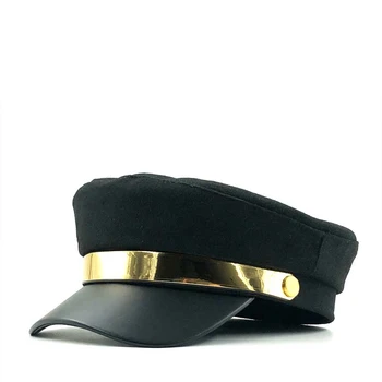 Hot Autumn Octagonal Hats For Women Flat Military Baseball Cap Ladies Solid Caps Women Casual Girls Berets Hat