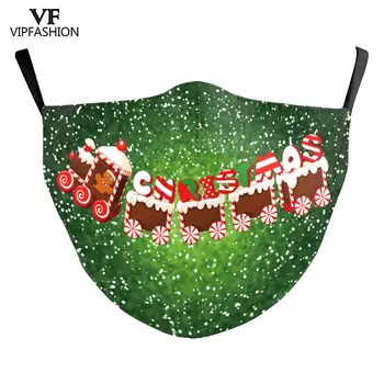 VIP MÓDA pre Dospelých Zábavné Vianočné Party Santa Claus 3D Vytlačené Umývateľný Textílie Masky