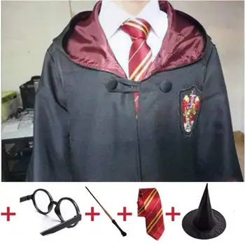 Kostým Potter Plášť Plášť s Uviazať Šatku Prijatie List Dospelých Cosplay Darčeky Strany Študentov, Fanúšikov