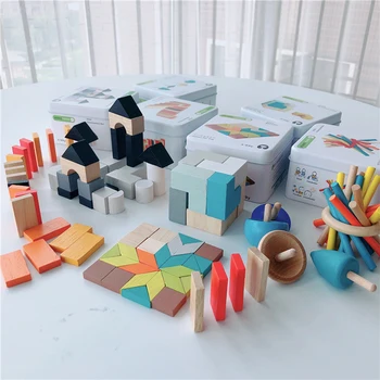 Drevené Skoré Vzdelávanie Vzdelávanie Inteligencie Stavebným Demontáž Hračky Deti Kognitívne Interaktívne Hry, Hračky, Darčeky