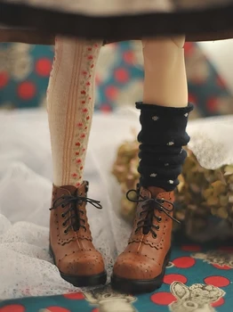 BJD bábika topánky sú vhodné pre 1/4 1/6 MDD YOSD veľkosť módne retro vyrezávané kožené boot bábika príslušenstvo