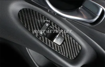 Carbon Fiber Dvere Auta Okno Prepnúť Tlačidlo Kryt Pre Infiniti QX60-2019 Auto príslušenstvo interiéru Auto dekorácie