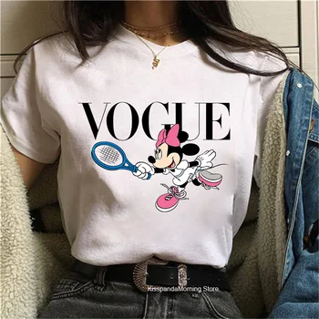 DISNEY Mickey mouse ženy písmeno tlačenej Mickey cartoon T-shirt mužov a ženy s rovnakým krátkym rukávom klesnutie