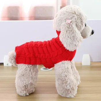 Pet, pes, mačka oblečenie zimné čivava šteňa psa kabát Pet Zimné Vlnené Svetre Knitwear oblečenie pre psa roupas para cachorro
