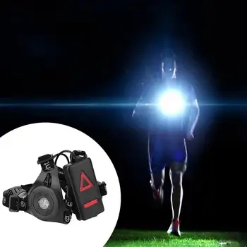 Vonkajšie Športové svietenie LED Noc Cyklistické Baterka Výstražné Svetlá USB Nabíjanie Hrudníka Lampa LED Pás Chôdza, Jogging Noc