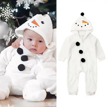 2020 Jeseň v Zime Teplé Novorodenca Oblečenie, Unisex Vianočné Oblečenie Chlapci Remienky Detský Kostým Pre Dievča Dieťa Jumpsuit 6M-3Y