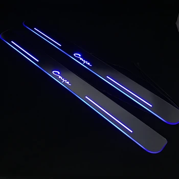 EOsuns Prispôsobené LED dynamický pohybujúce sa dvere šúchať dvere, parapetné svetlo prekrytia vložky cesta lampa pre Hyundai coupe