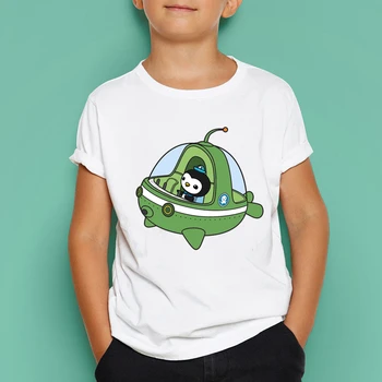Chlapci/Dievčatá Octonauts Print T Shirt Deti Skvelých Krátky Rukáv Topy Detí Funny T-Shirt Milé Dievčatá Oblečenie