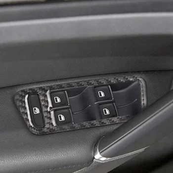Pre VW Golf 7 GLAXAY MK7 roky 2013-2017 Auto Štýl Interiéru Ovládanie Okien Prepnúť Panel Výbava karbónová Nálepka Odtlačkový Príslušenstvo