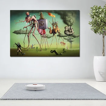 Salvador Dali Wall Art Plagáty Vytlačí Unframeless Abstraktné Umenie Plátno, Maľovanie Obrazov Na Stenu Pre Obývacia Izba Classic Dekorácie
