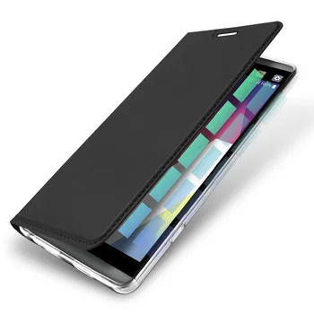 Dux Ducis Pre LG G6 Prípade Flip Luxusné Peňaženky, Kožené Sloty pre Karty Držiteľ Kryt pre LG G6 Silikónové Funda Coque Stojan Smartphone Tašky