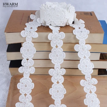 Africké biele čipky textílie 2019 vysoko kvalitnej čipky svadobné dekorácie výbava DIY 4yard Nové mlieka hodváb čiarový kód čipky mieste čipky textílie