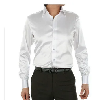 ZOEQO nové módne Mužov Slim fit kvalitný hodváb Dlhý Rukáv smoking Tričká Pánske šaty, Košele camisa masculina camisa sociálne