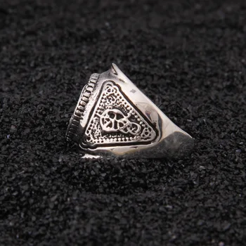 925 sterling silver Viking Odin Rune S Viking Rune nastaviteľný krúžok s vintage viking poľa ako darček