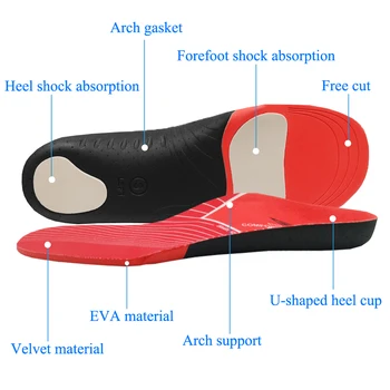 KOTLIKOFF Ortopedické Topánky Jediným Vložky Pre Topánky Protetických Arch Support Vložky Pohodlné EVA Obuvi, Ortopedických Nohy bolesť Unisex