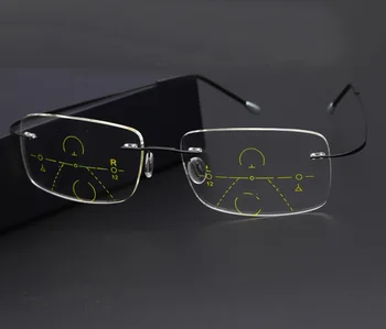 WEARKAPER Smart Progresívne Okuliare na Čítanie blízko a ďaleko Multifunkčné bez obrúčok Multifokálne okuliare Bifocal Okuliare