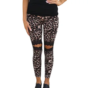 Letné Leopard Tlač Nohavice Rôznorodému Dizajnu Sexy Vysoko Elastický Pás Ceruzkou Nohavice Legíny Ženy Joggers Tepláky Športové Nohavice