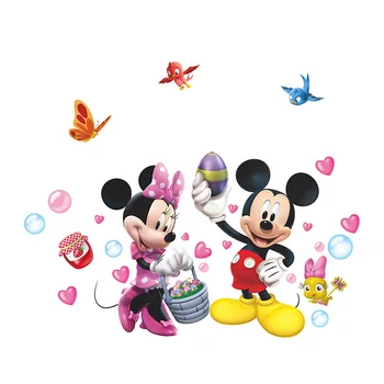 Autentické Karikatúra Disney Mickey Mickey Mouse Detská Izba Nálepky Spálne Dekorácie Mš Roztomilý Nálepka Na Stenu