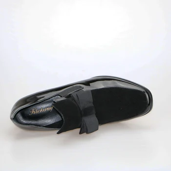 Kickway Nové REAL FOTO vysoké podpätky čerpadlá štvorcové prst originálne kožené topánky, ženy, dámy čierne Sexy chaussure femme 34-44