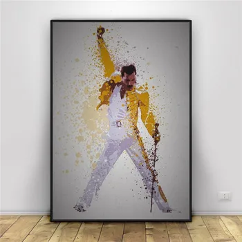 Queen Freddie Mercury Bohemian Rhapsody Plátno Maľovaní Plagátov A Vzory, Obrázky Na Stenu Abstraktné Dekoratívne Domova