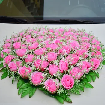 Svadobné Auto Dekorácií pre Umelé Kvety Hodváb Rose Party Udalosti Dodávky domov narodeniny Christma dekorácie, Ružové Červené biele