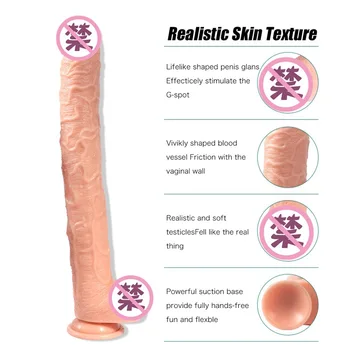 Super Jumbo Európskej nové simulačné super veľké JJ penis zábavnej dospelých sex produkty VEĽKÚ sexuálnu hračku, DLHÉ dildo lesbické obľúbené