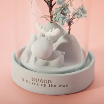 Sklo Sakura Svetlo Figúrka Živice Romantický LED Spálňa Krajiny Príslušenstvo Valentine Darček Strany Stôl Dekorácie Domova