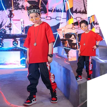 Deti móda nastaviť 8 10 12 14 16 rokov hip hop tanečné kostýmy deti baby boy letné šaty, kostýmy pre chlapcov športových oblek