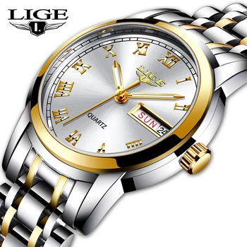 Luxusné Značky LIGE Dámske Hodinky Módne Tvorivé Rose Gold Ženy Business náramkové hodinky vodotesné Hodiny Relogio Feminino 2020